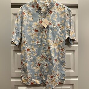 Faherty Floral Pattern SS Shirt